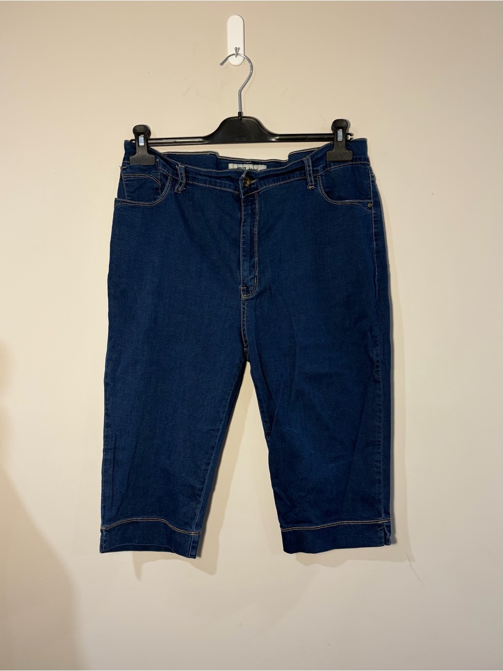 Men's Dark Blue Denim Shorts